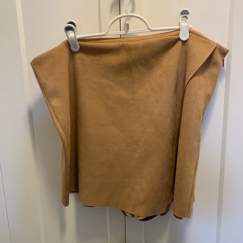 Plus size Suede Skort